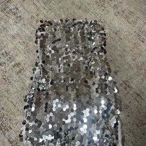 Silver Sequin Dress